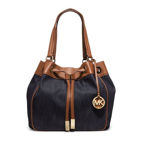 michael kors collection handbags|michael kors denim handbag.